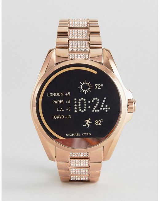 Michael Kors Genuine Leather Watch Partial Band Bracelet Straps Links 22mm  R351 | eBay