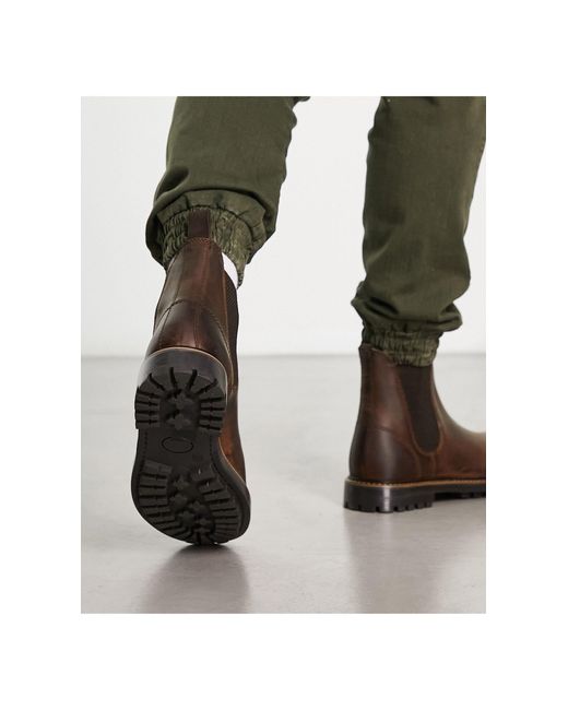 Dylan - bottines chelsea décontractées en cuir - marron Schuh pour homme en coloris Green