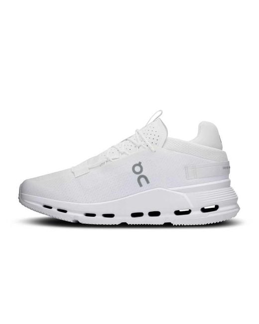 On Shoes White Cloudnova 2 Lifestyle Trainer