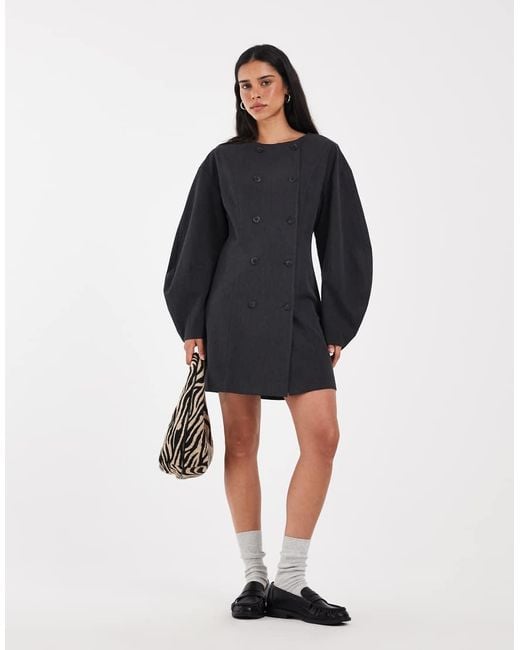 Muse Assembly Blue Tailored Audrey Mini Dress