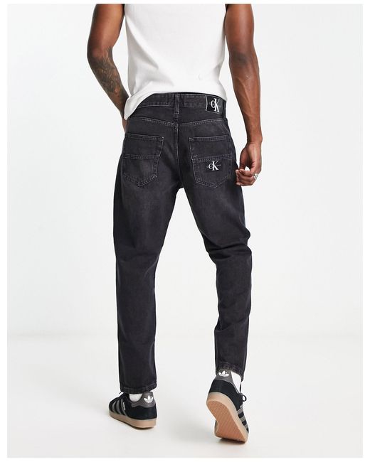 Calvin Klein – schmal zulaufende dad-jeans in Blau für Herren | Lyst AT