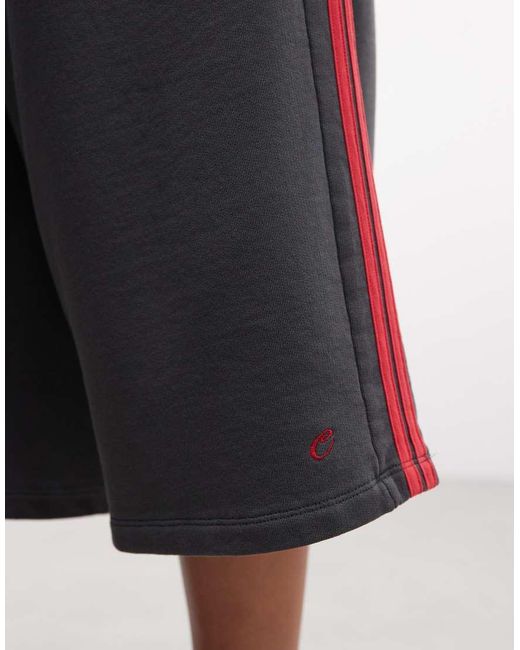 Collusion White Sports baggy Longline Jort Co Ord