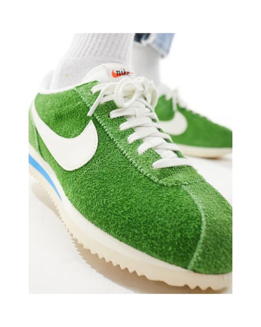 Nike Green Cortez Vintage Suede Unisex Trainers