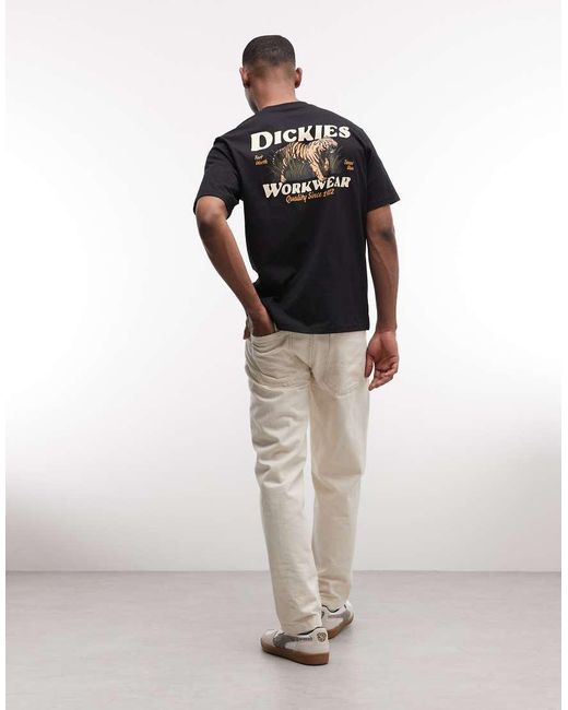 Dickies Black Massieville Backprint T-Shirt for men