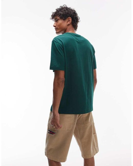 Tommy Hilfiger Green Essential Pocket T-shirt for men