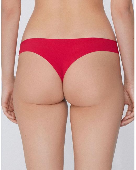 Tezenis Red Laser Cut Brazilian Briefs