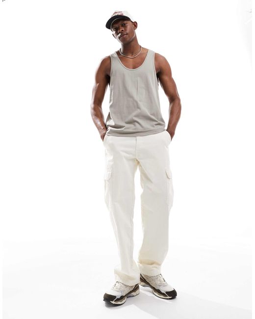 ASOS White Singlet for men
