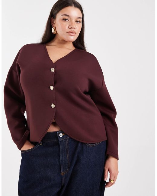 ONLY Red – strukturierte strickjacke