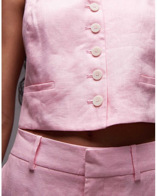 Mango Pink – leinen-weste