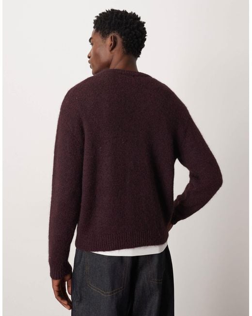 Weekday Red Wool Blend Jumper for men