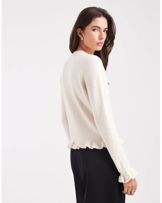 Threadbare White – strickjacke
