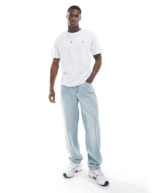Jack & Jones White T-shirt With & Logo for men