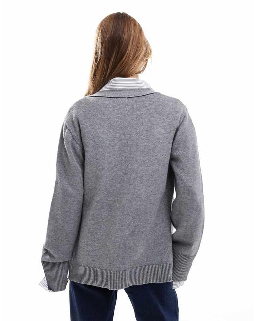 Cotton On Gray Cotton On Lux V Neck Pocket Cardigan