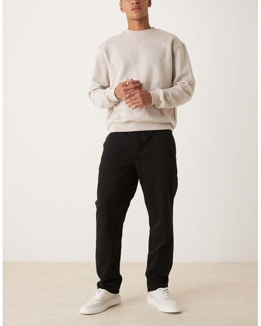 ASOS Natural Straight Pull On Chinos for men
