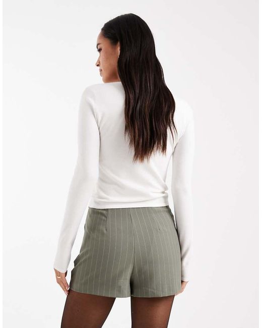 ASOS Gray Asymmetric Skort