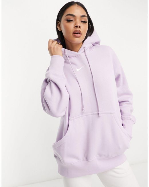 Nike Phoenix Fleece Hoodie in Purple | Lyst