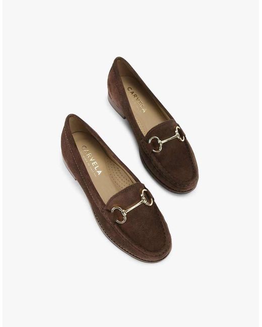 Carvela Kurt Geiger Brown Click Flat Shoes