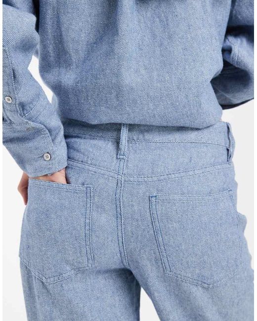Gap Blue Co-ord Linen Mix Trouser