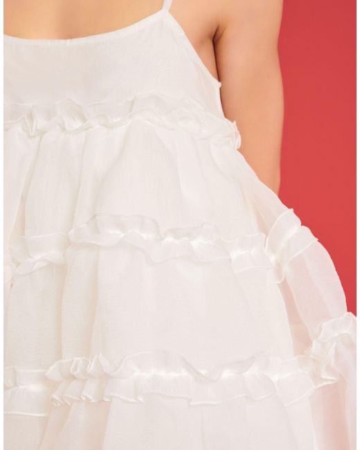 Sister Jane Red Dream Bridal Organza Mini Dress