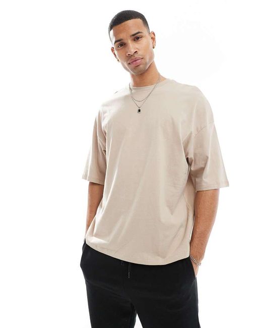 Camiseta Extragrande De -Neutro ADPT de hombre de color Natural