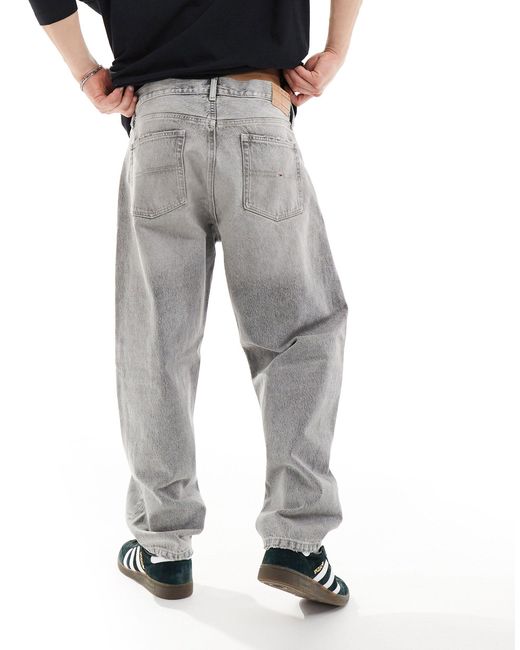 Aiden - jean coupe baggy fuselée - gris Tommy Hilfiger pour homme en coloris Black