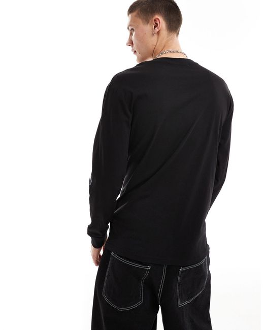 Calvin Klein – langärmliges shirt in Black für Herren
