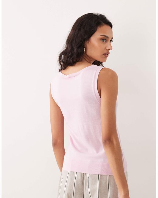 Mango Pink – pullunder aus feinstrick