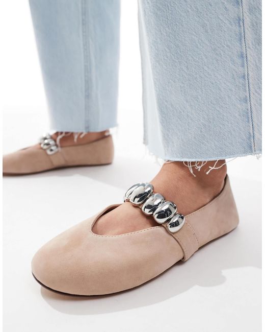 ALDO Gray – figgis – mary-jane-schuhe aus wildleder