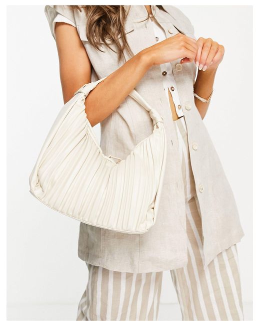 Mango pleated bag clearance