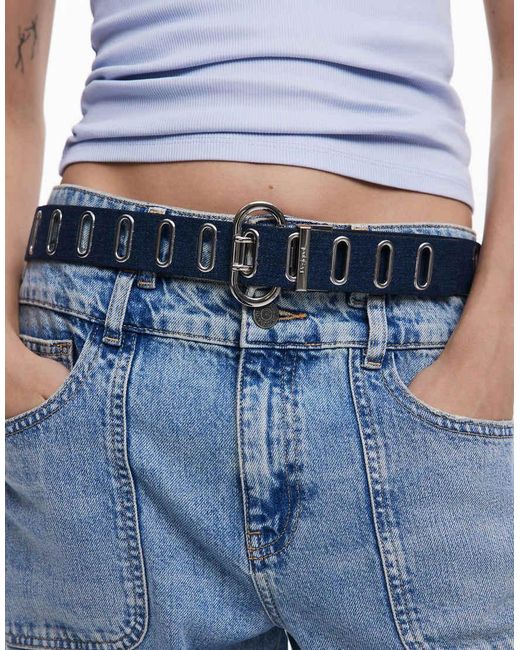 Desigual Blue Reversible Belt