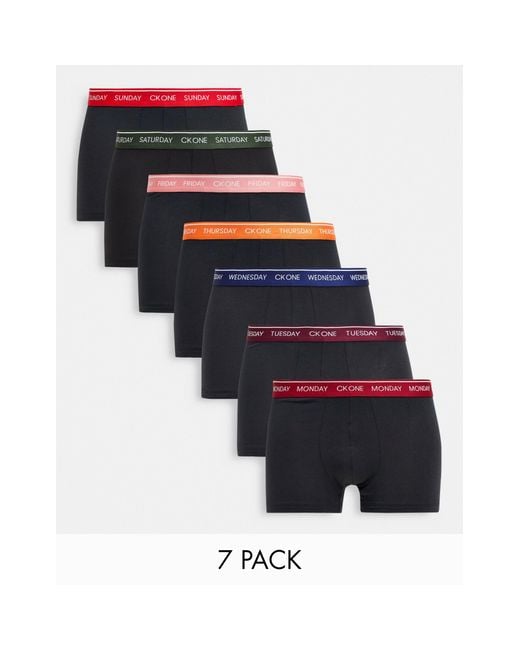 Pack de 7 calzoncillos negros para cada día de la semana CK1 de Calvin Klein  de hombre de color Negro | Lyst