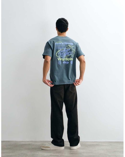 Levi's Blue Back Print Graphic T-Shirt for men