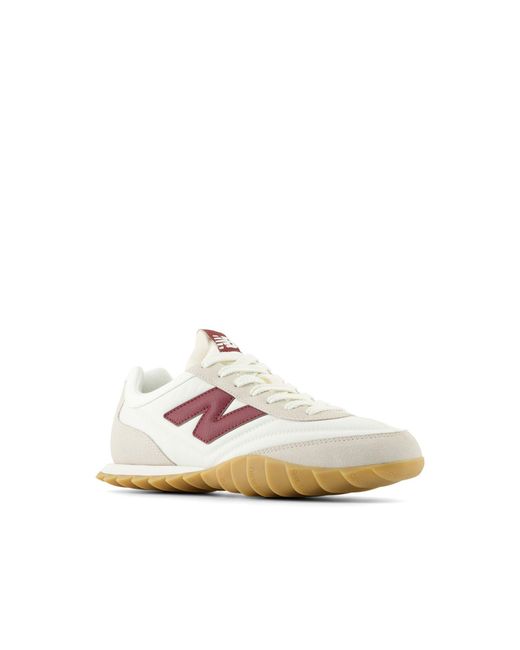 New Balance White Rc30 Trainers With Gum Sole