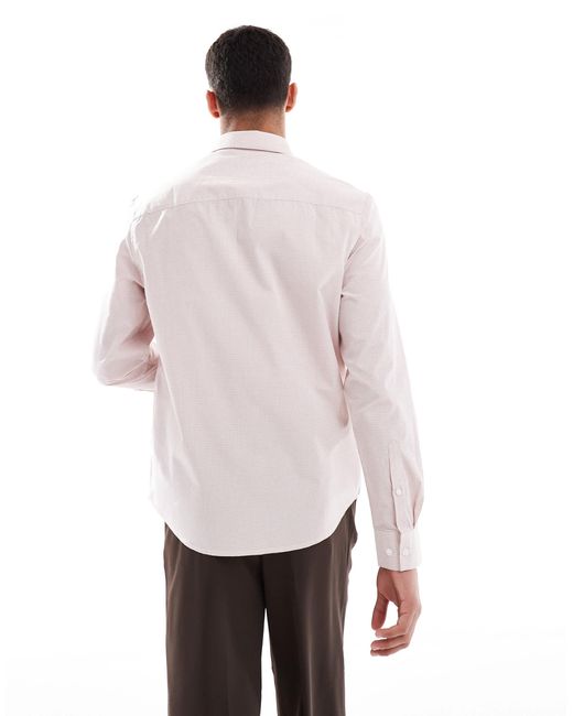 ASOS White Formal Check Regular Shirt for men