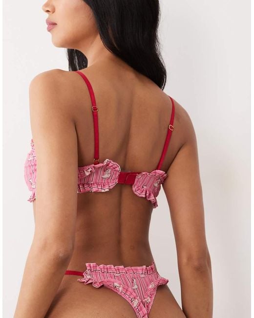 Wild Lovers Red Ines Bralette