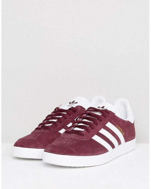 adidas gazelle red suede