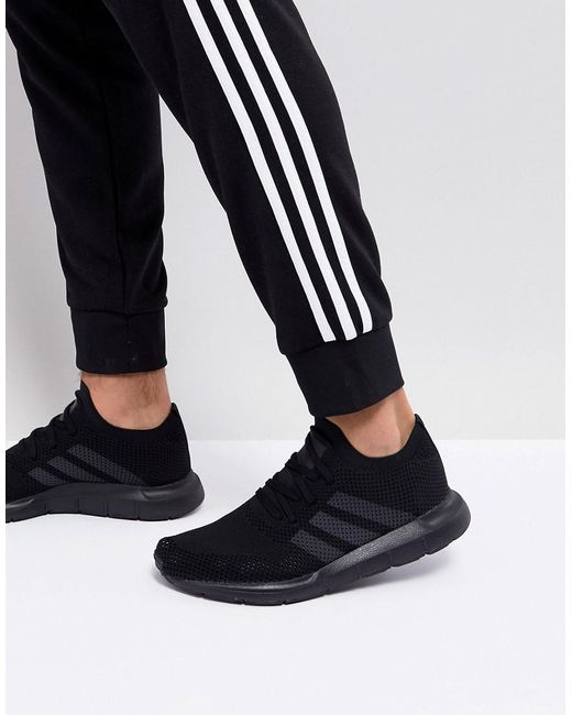 Adidas Originals Swift Run Primeknit Sneakers In Black Cq2893 for men