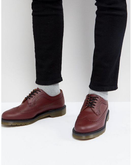 3989 - Chaussures richelieu - cerise Dr. Martens pour homme en coloris Red