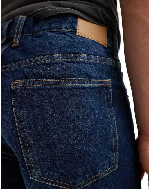 Jeans Comodi Affusolati Cilindrici Lavaggio Compact di Weekday in Blue da Uomo