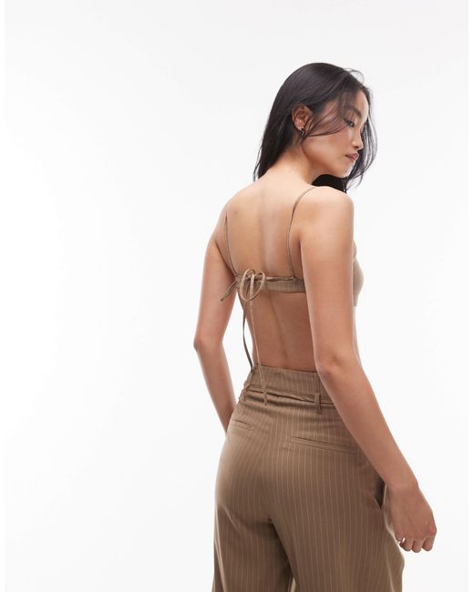 ASOS Brown Tailored Bralet