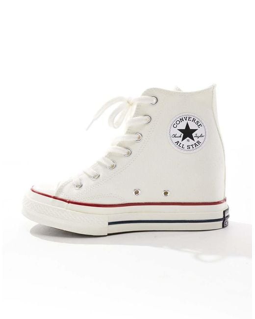 Converse White Chuck 70 Wedge Trainers