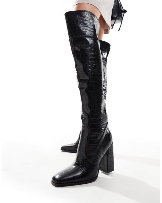 SIMMI White Simmi London Diego Over The Knee Boot