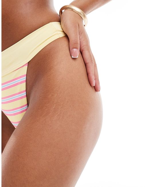 Vero Moda Brown High Waisted Brazilian Bikini Bottoms