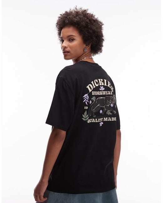 Camiseta Negra Con Estampado Gráfico Animal Trasero Lucasville Exclusiva En Asos De Dickies de color Black