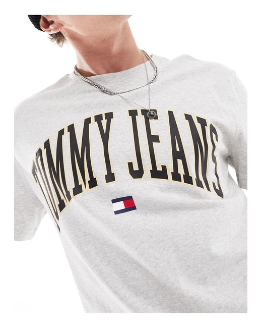 Tommy Hilfiger White Unisex Classic Varsity Logo T-shirt
