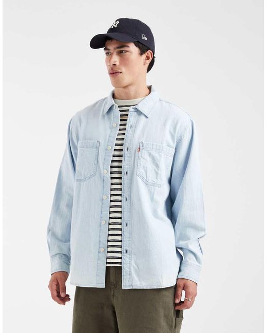 Levi's Blue Mariposa Worker Jacket for men