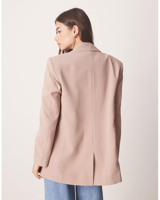 ASOS Natural Tailored Relaxed Blazer