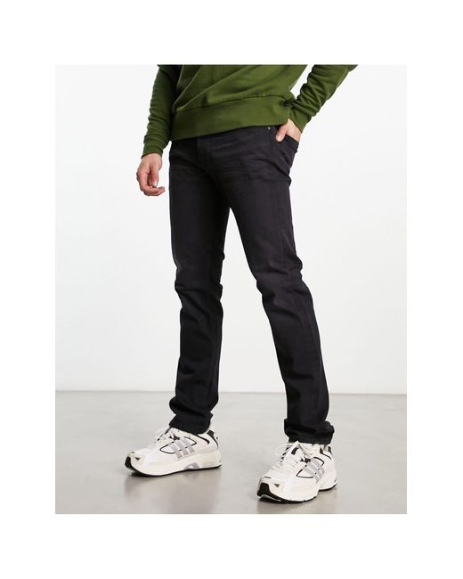 Replay – jeans mit geradem schnitt in Schwarz für Herren | Lyst DE