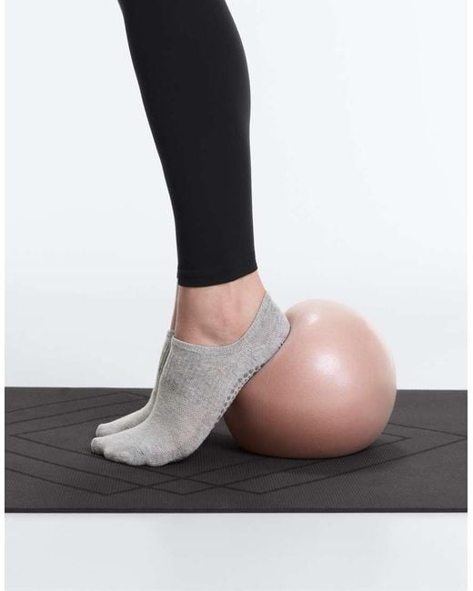 Oysho Black 2 Pairs Of Cotton Blend Yoga And Pilates Socks