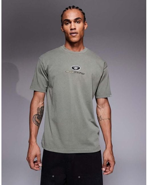 Aape By A Bathing Ape Gray Aape By A Bathing Ape Oversized T-shirt for men